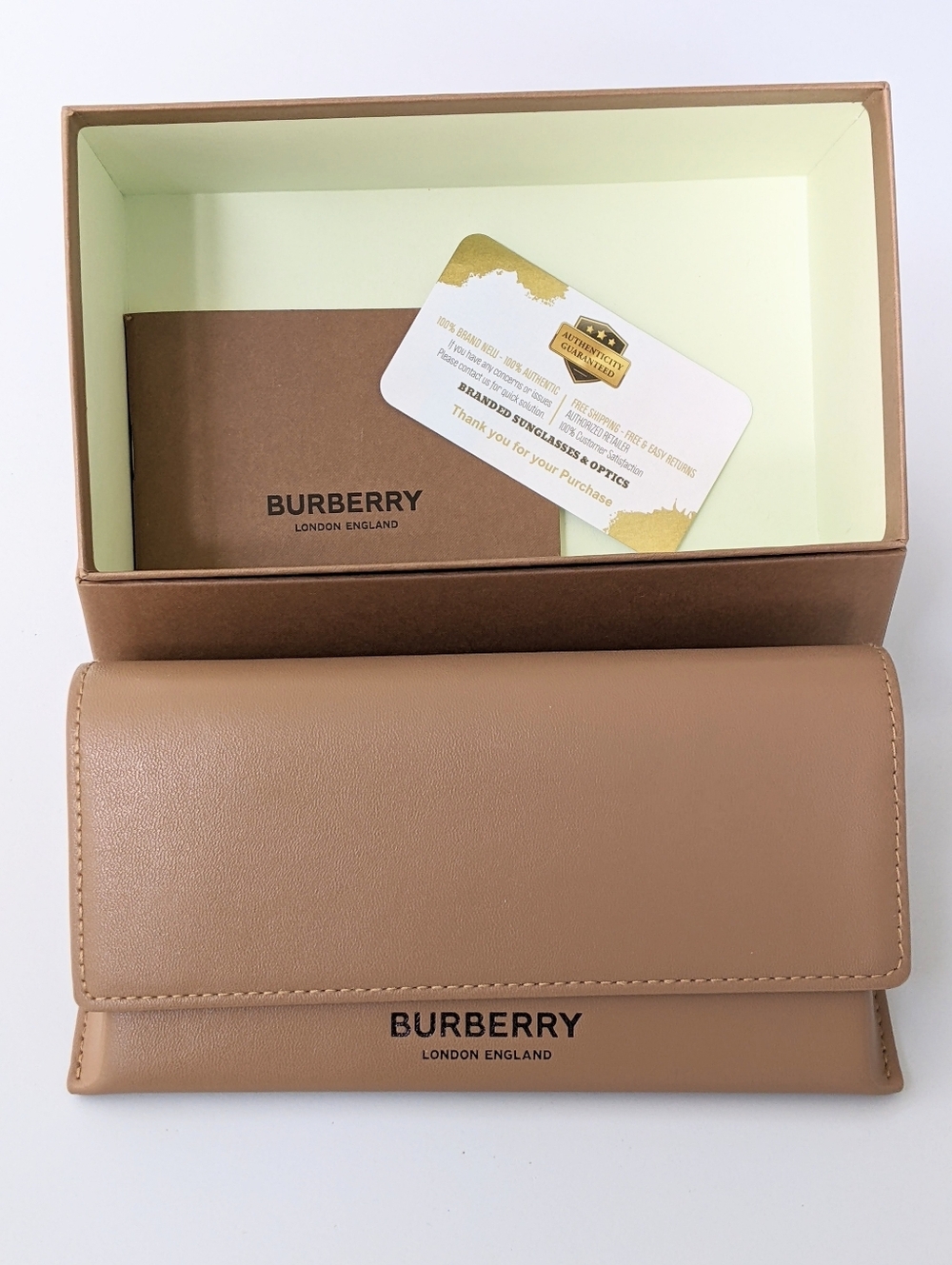 NWT AUTHENTIC BURBERRY 0BE4346 ELSA SUNGLASSES VINTAGE CHECK - Picture 9 of 15